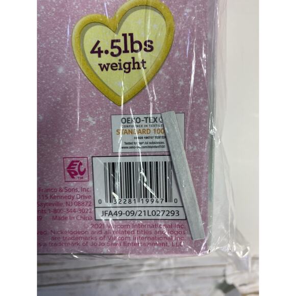 JoJo Siwa Plush Unicorn Weighted Blanket 36x48. I’m The Mane Event. 4.5lbs - Picture 3 of 7